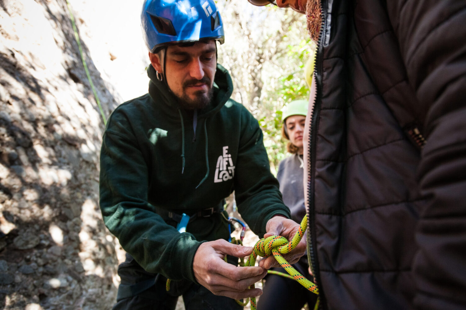 Bateig escalada esportiva amb Enfilat