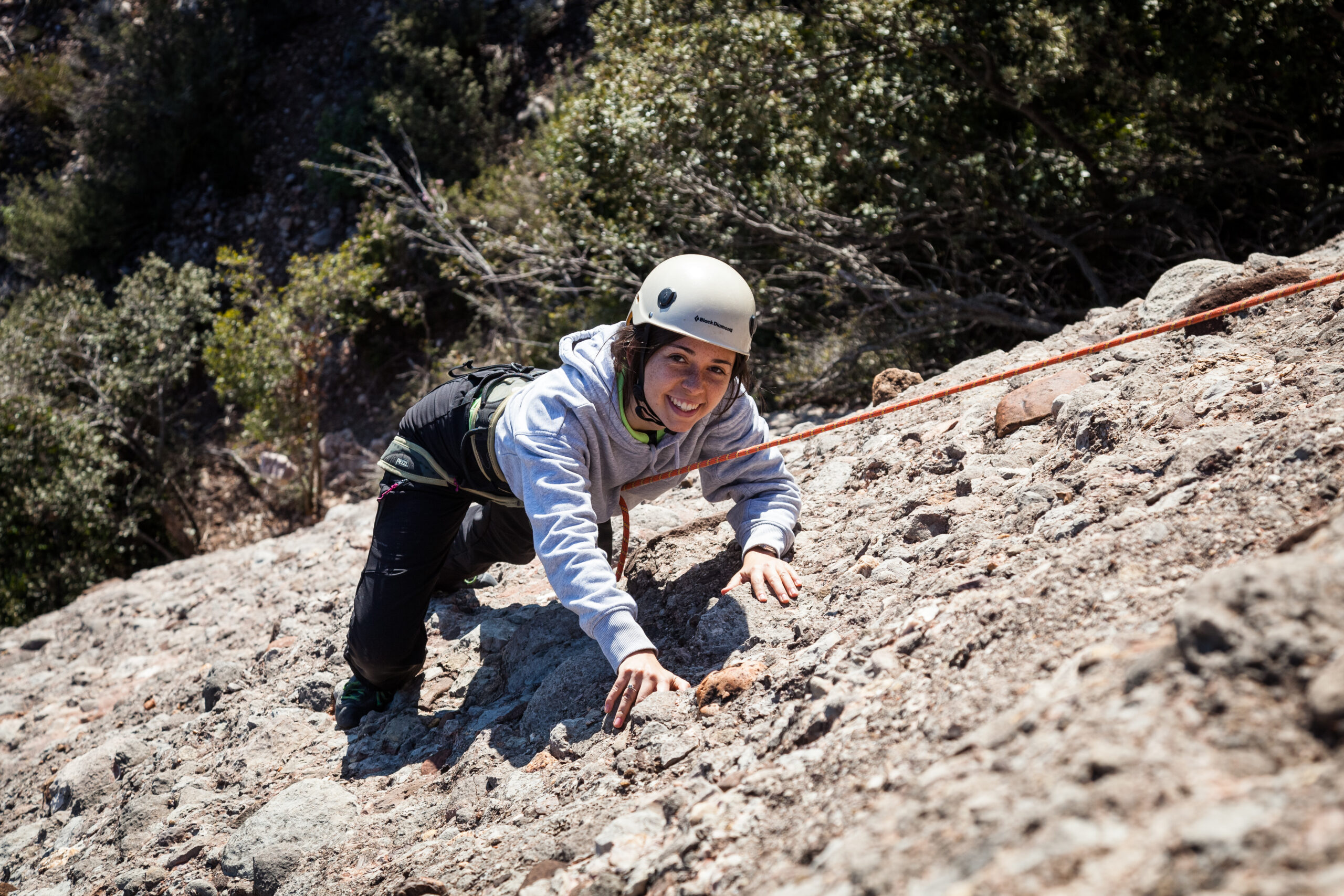 Bateig escalada esportiva amb Enfilat Guiatges d'Escalada Esportiva